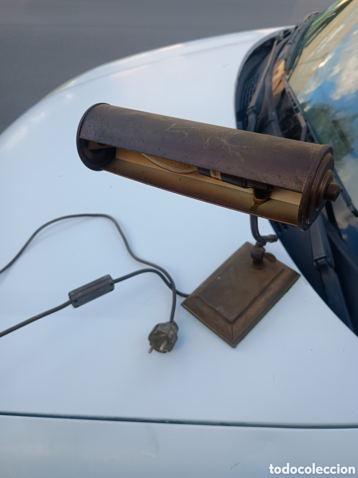 Antig&uuml;edades: L&aacute;mpara banquero escritorio - Foto 1