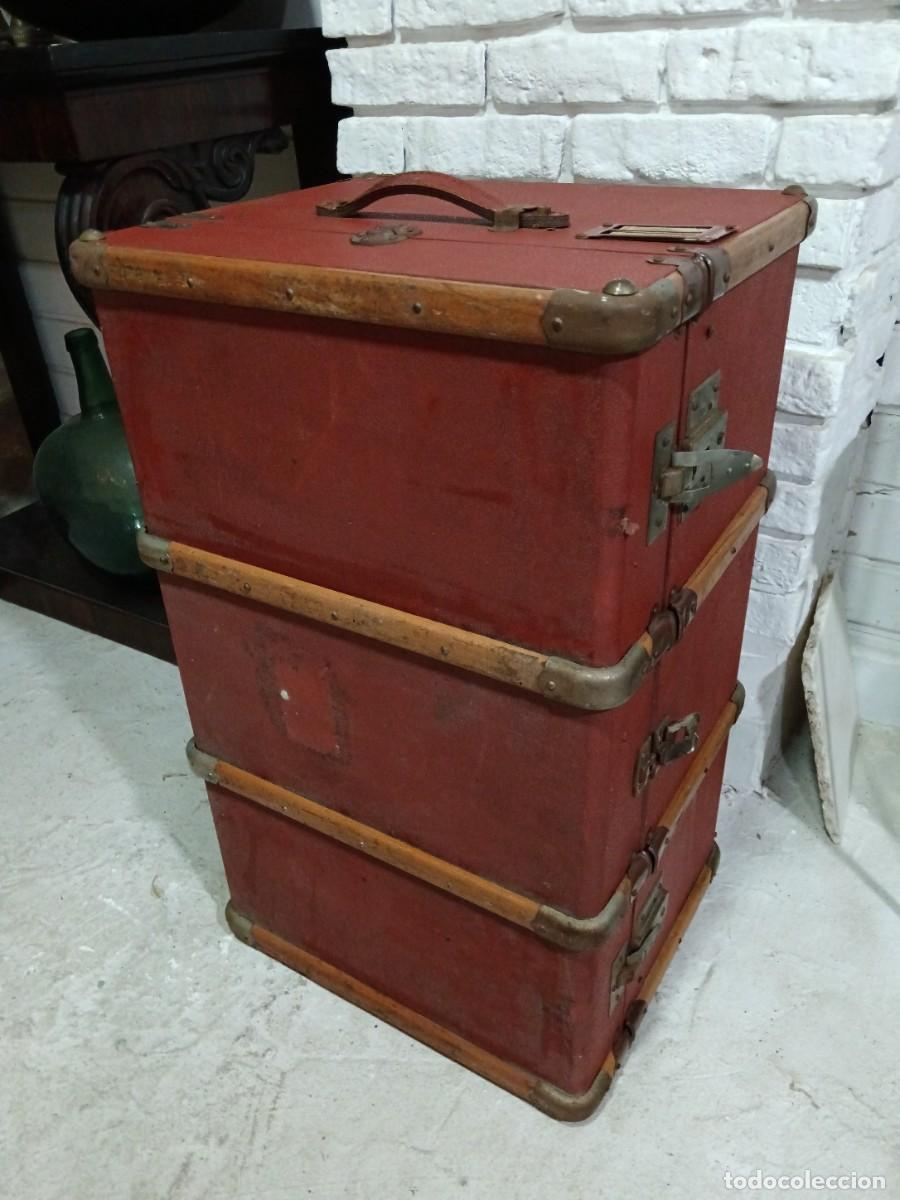 Antig&uuml;edades: ANTIGUO BA&Uacute;L DE VIAJE - Foto 1