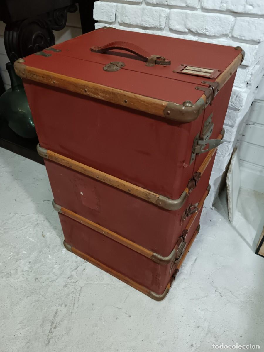 Antig&uuml;edades: ANTIGUO BA&Uacute;L DE VIAJE - Foto 2
