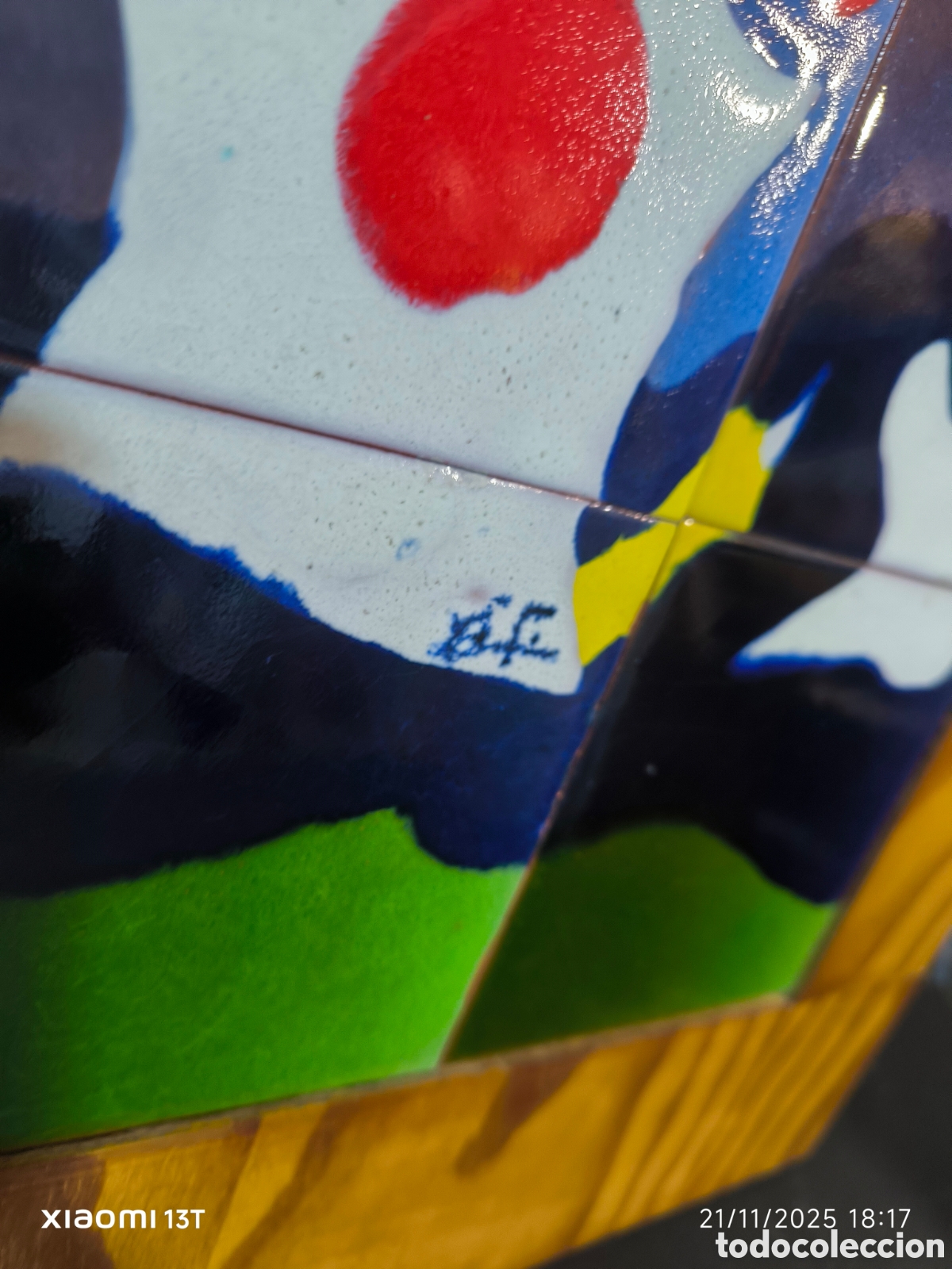 Antig&uuml;edades: Pareja de cuadros con azulejos - Foto 6