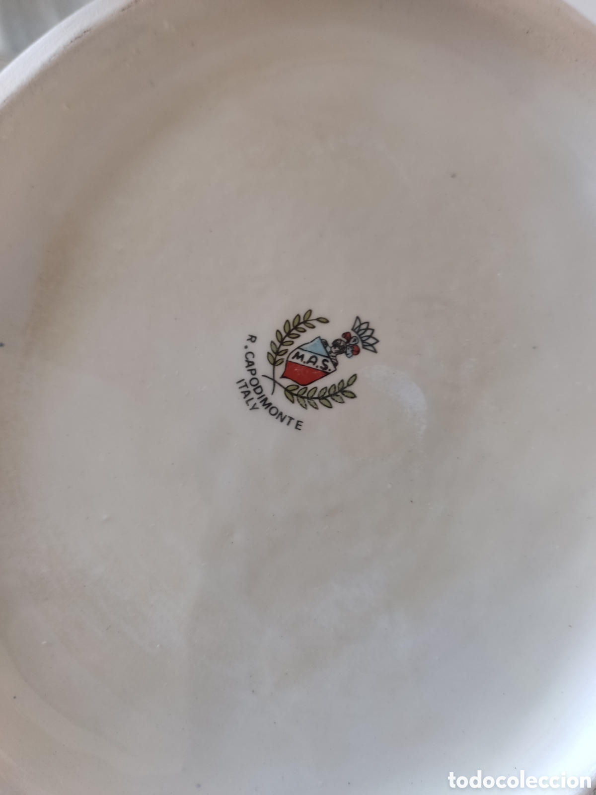 Antig&uuml;edades: JARRONES VINTAGE PORCELANA CAPODIMONTE - Foto 7