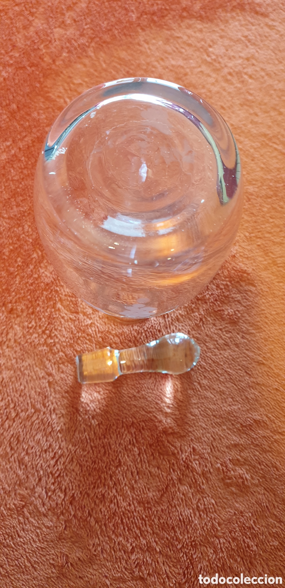 Antig&uuml;edades: Decantador tallado + 4 copas cristal - Foto 8