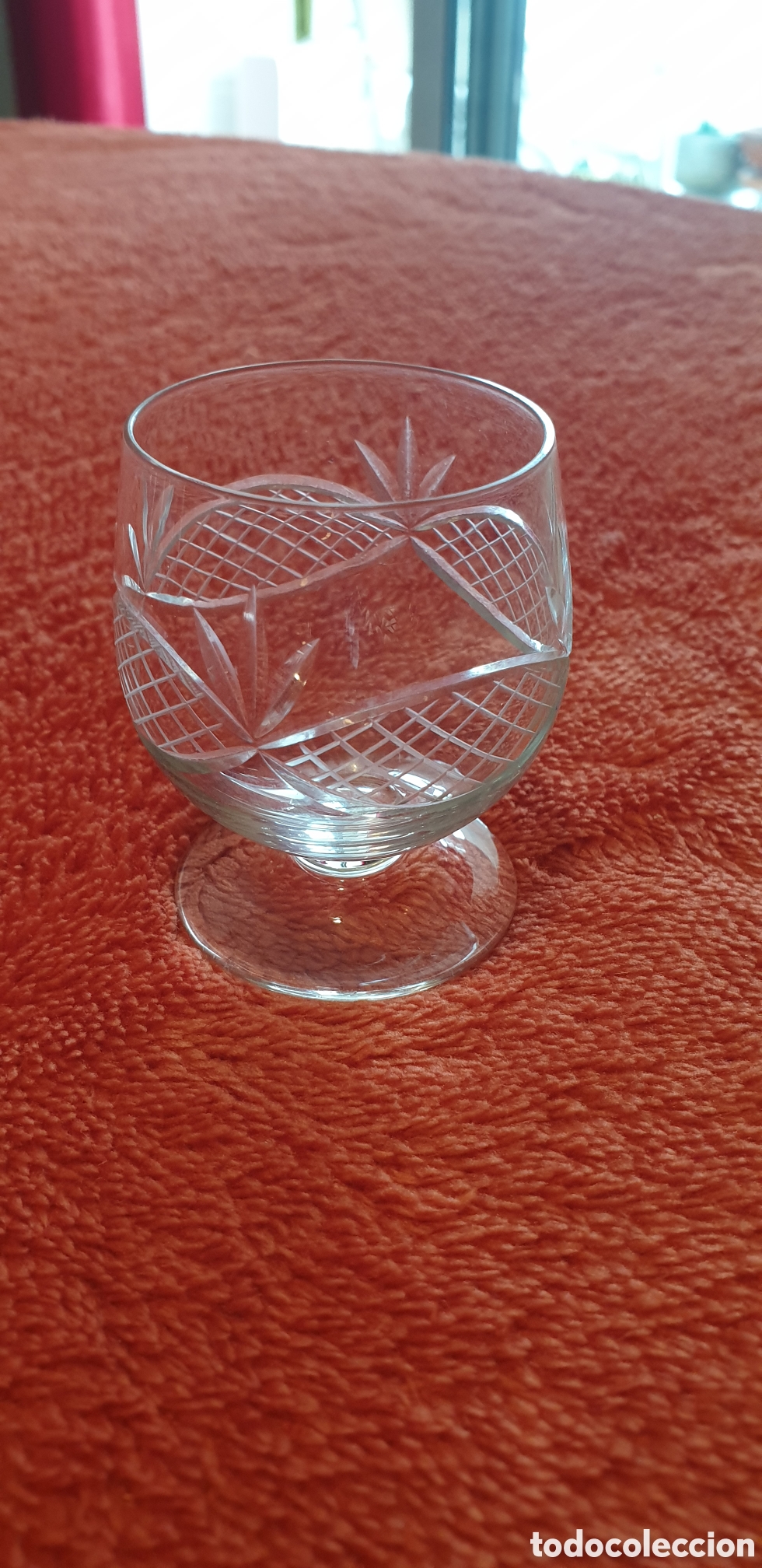 Antig&uuml;edades: Decantador tallado + 4 copas cristal - Foto 9