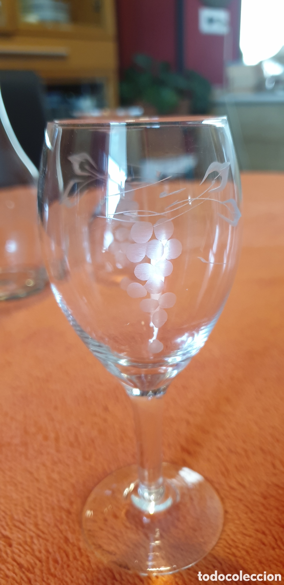 Antig&uuml;edades: Decantador tallado + 4 copas cristal - Foto 13