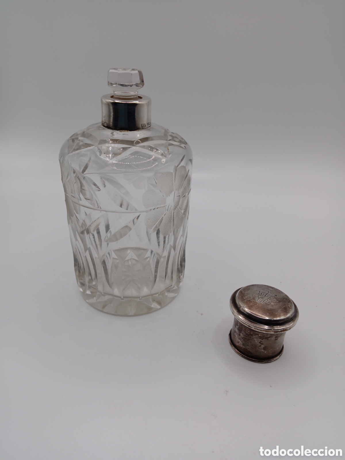 Antig&uuml;edades: Perfumero de cristal y plata - Foto 7