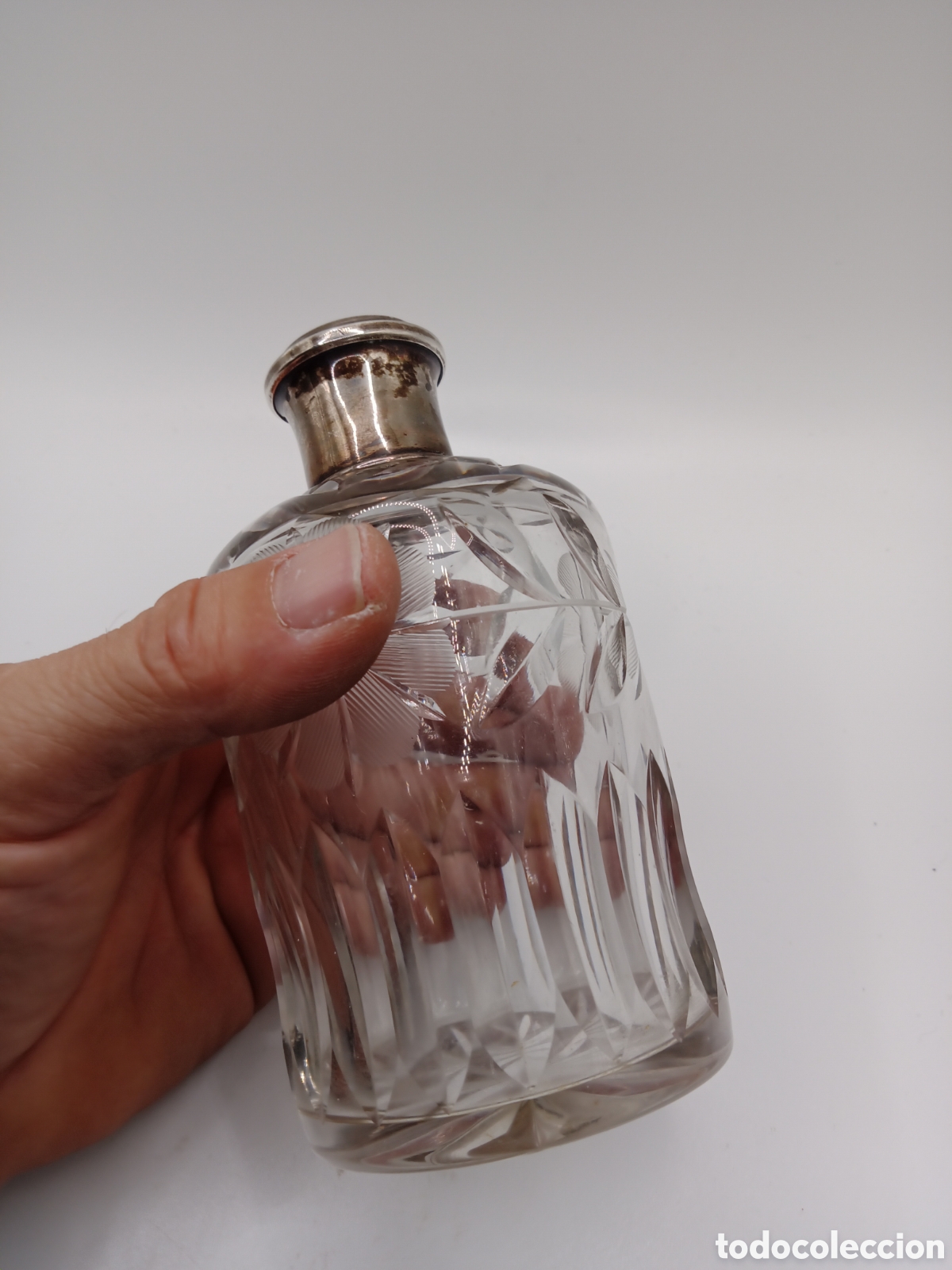 Antig&uuml;edades: Perfumero de cristal y plata - Foto 8