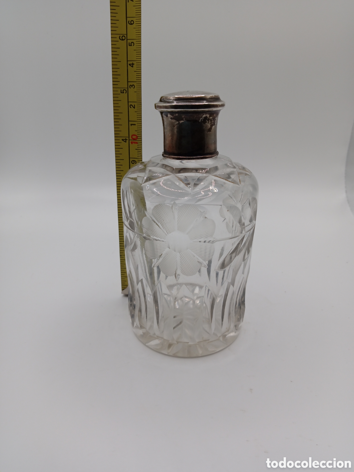 Antig&uuml;edades: Perfumero de cristal y plata - Foto 11