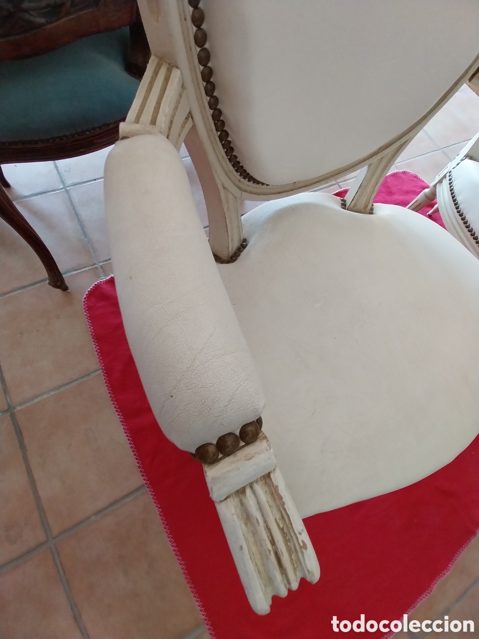 Antig&uuml;edades: Pareja de sillones estilo luis XV - Foto 3