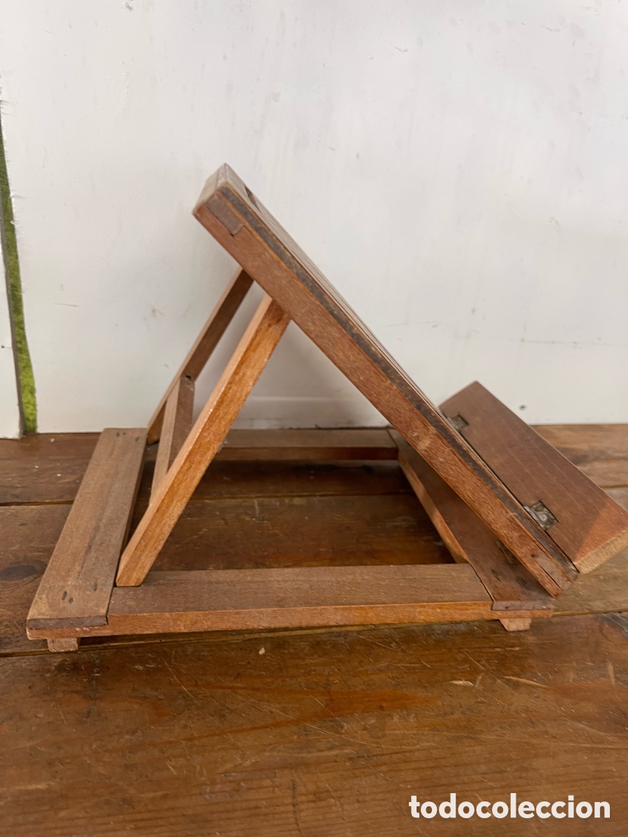 Antig&uuml;edades: Atril de madera plegable - Foto 2