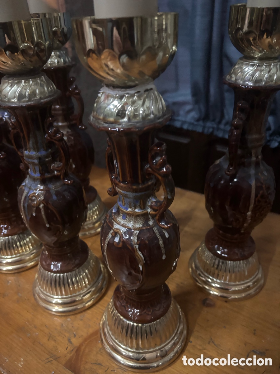 Antig&uuml;edades: Candelabros de aceite - Foto 8