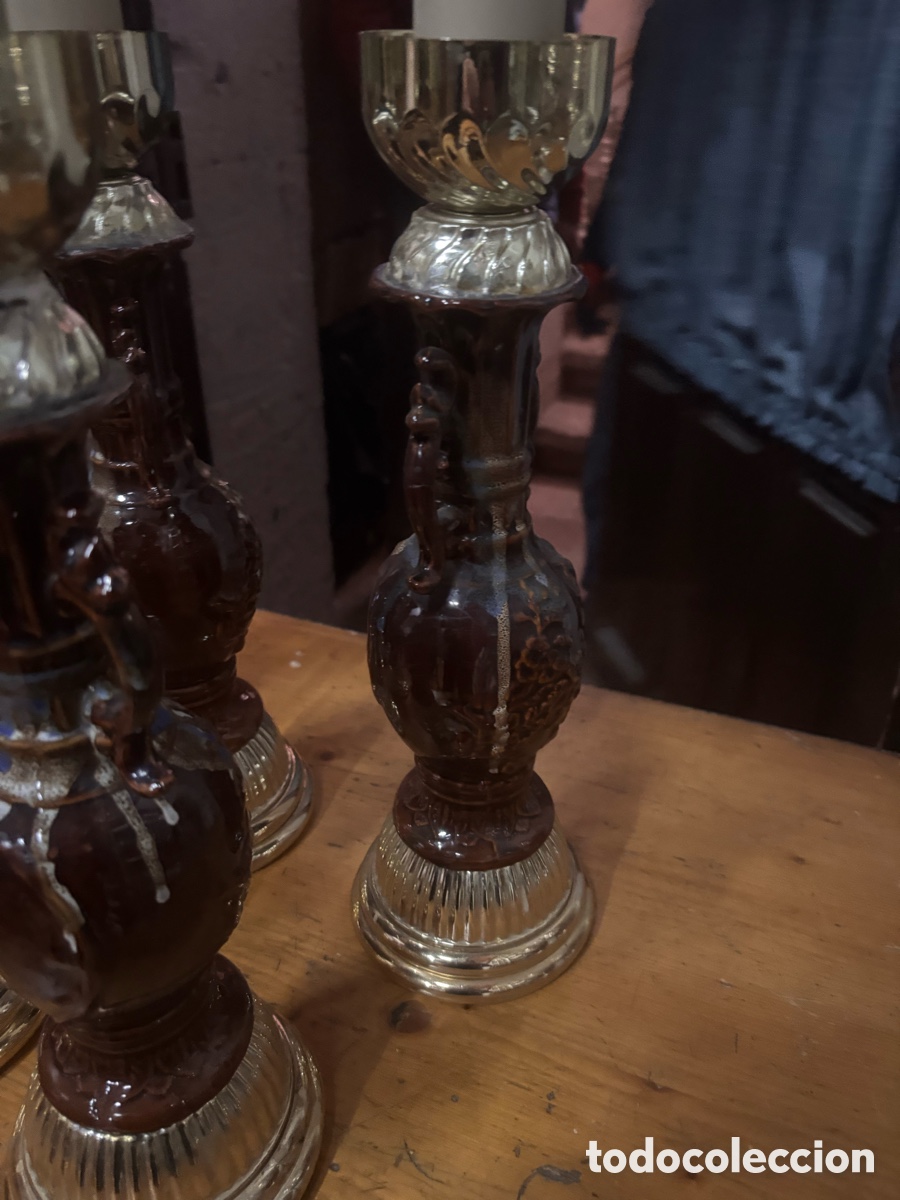 Antig&uuml;edades: Candelabros de aceite - Foto 9