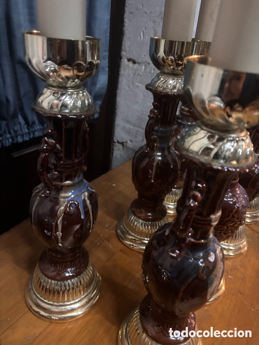 Antig&uuml;edades: Candelabros de aceite - Foto 10