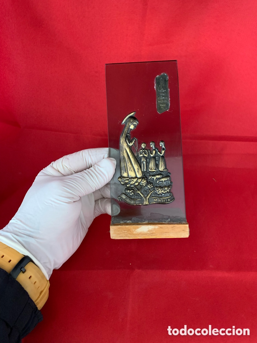 Antig&uuml;edades: VIRGEN DE FATIMA SOBRE METACRILATO - Foto 5
