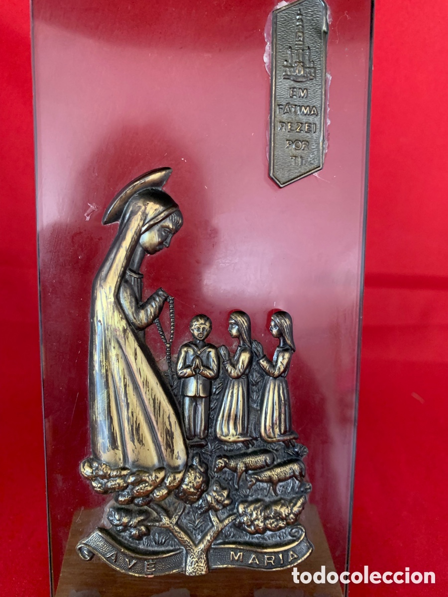 Antig&uuml;edades: VIRGEN DE FATIMA SOBRE METACRILATO - Foto 10
