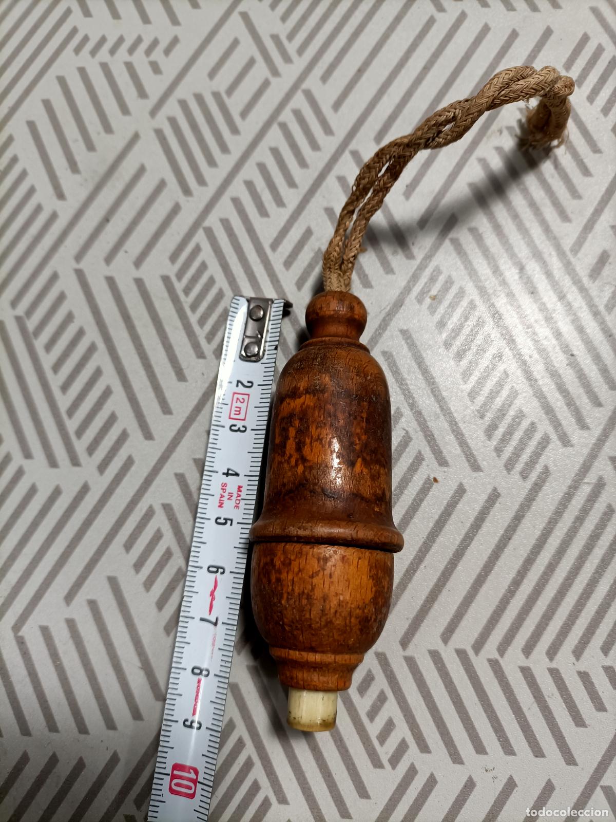 Antig&uuml;edades: Antigua perilla interruptor en madera - Foto 2