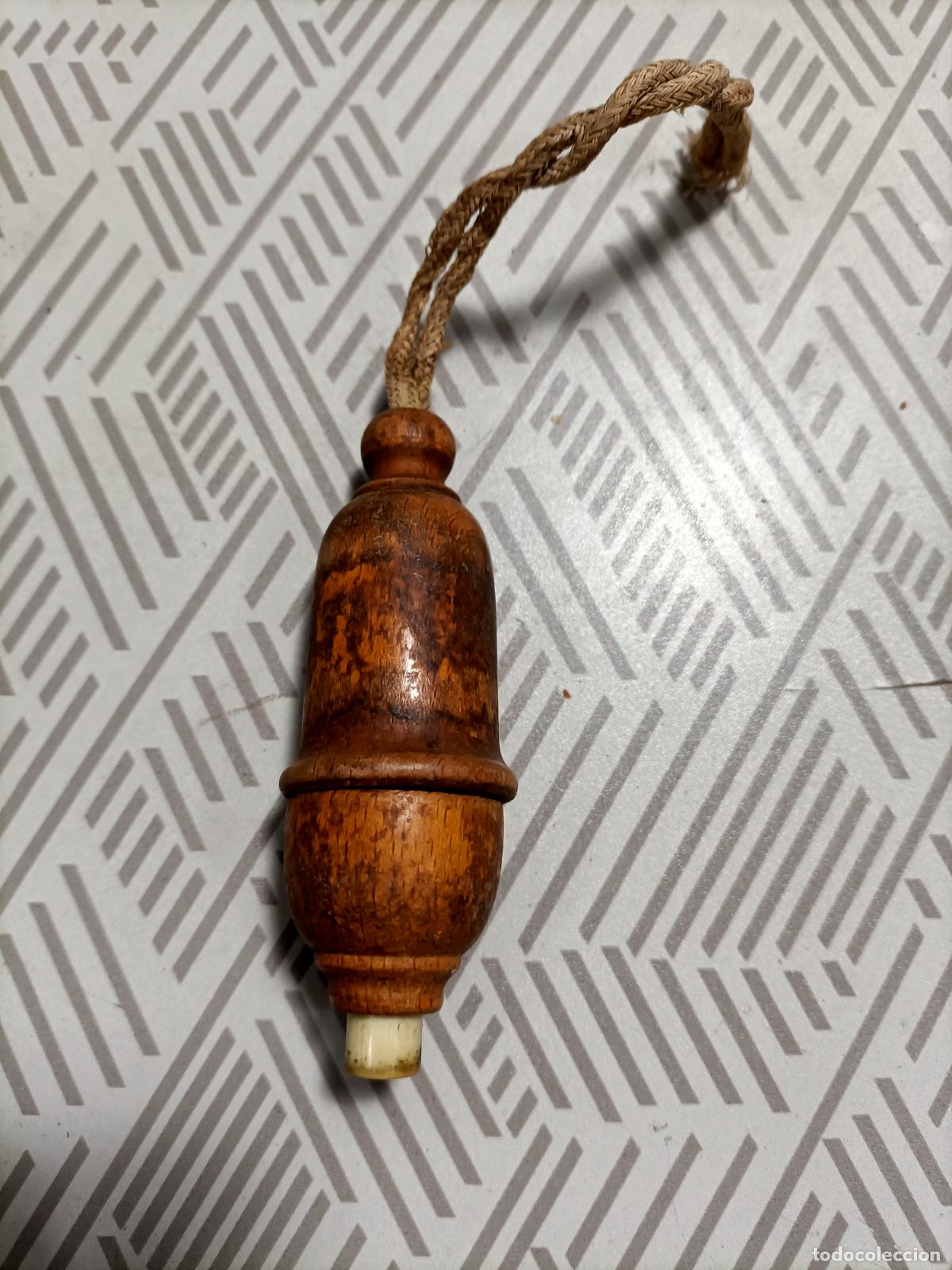 Antig&uuml;edades: Antigua perilla interruptor en madera - Foto 1