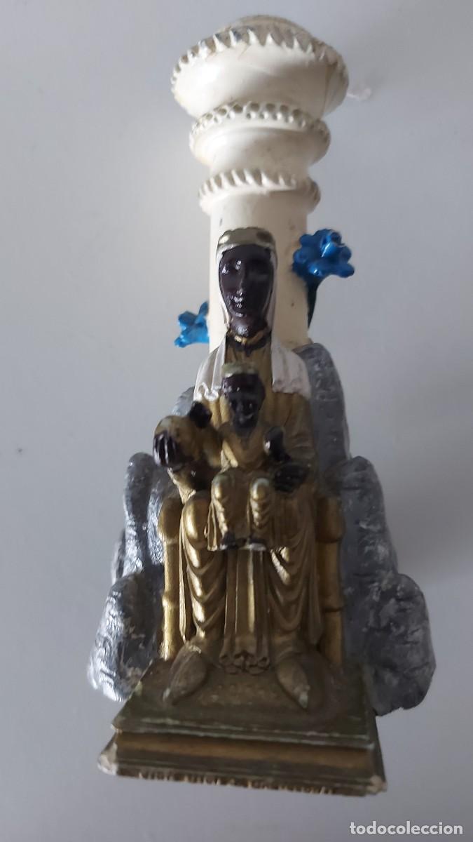Antig&uuml;edades: PORTAVELAS VIRGEN DE MONTSERRAT - Foto 3