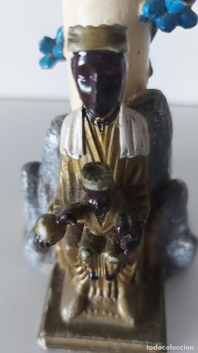 Antig&uuml;edades: PORTAVELAS VIRGEN DE MONTSERRAT - Foto 4