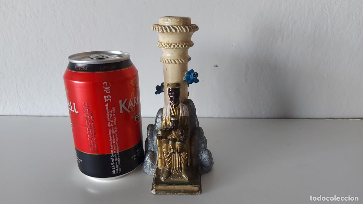 Antig&uuml;edades: PORTAVELAS VIRGEN DE MONTSERRAT - Foto 9