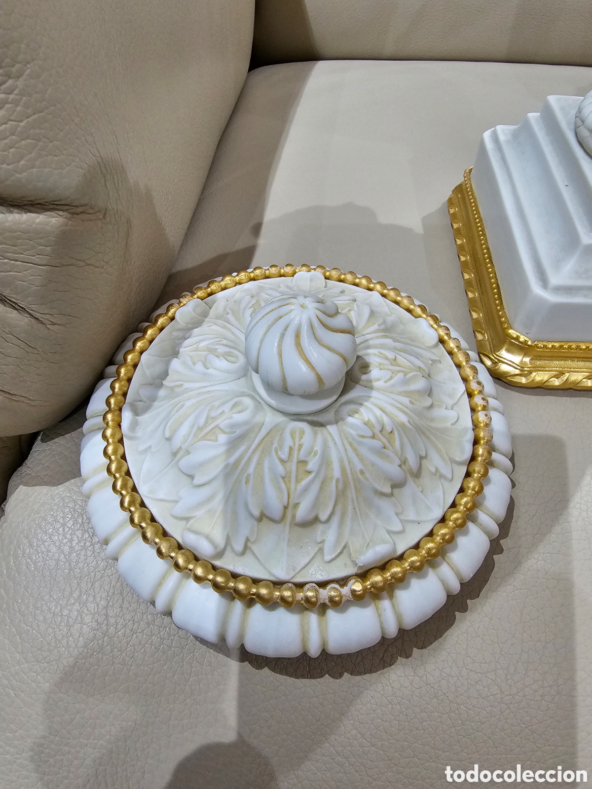 Antig&uuml;edades: PAREJA DE JARRONES DE BISCUIT Y BRONCE DORADO - Foto 15