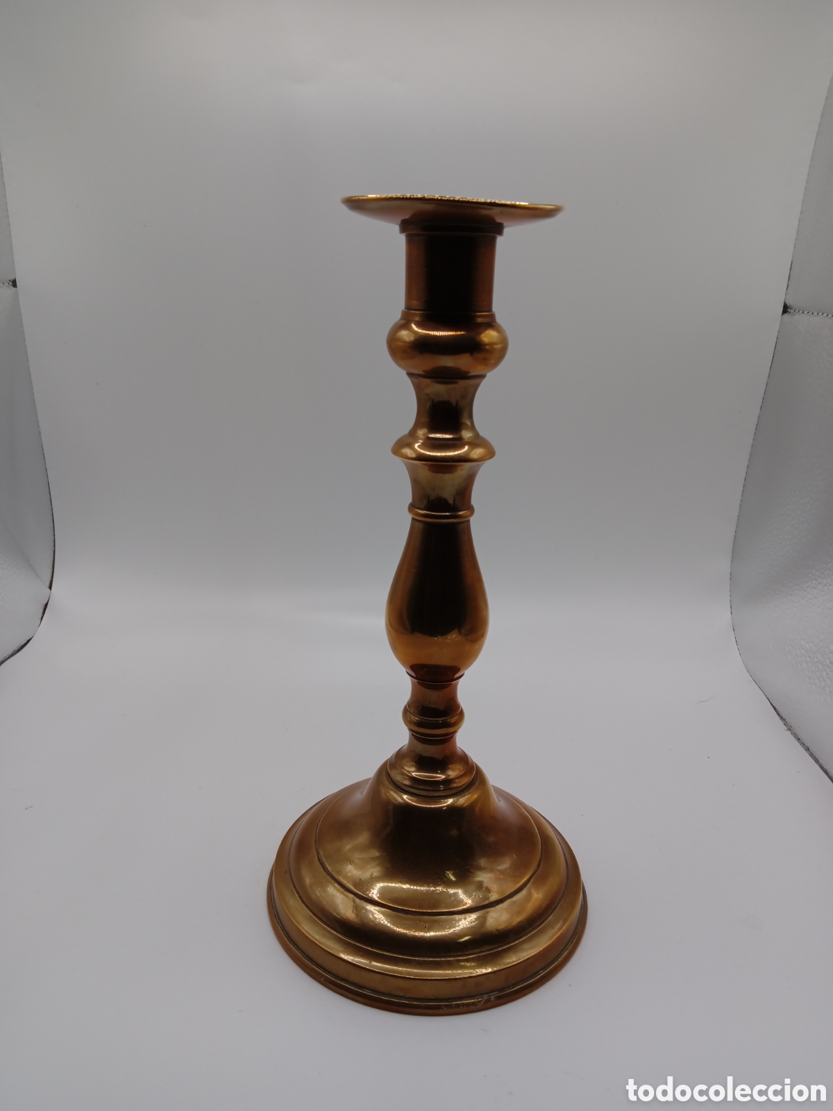 Antig&uuml;edades: Antiguo candelabro de bronce - Foto 4