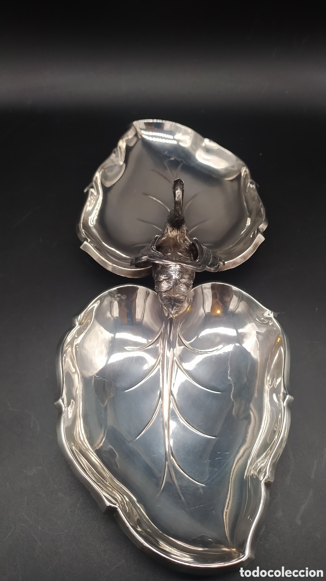 Antig&uuml;edades: Entremesera plata cisne. - Foto 4