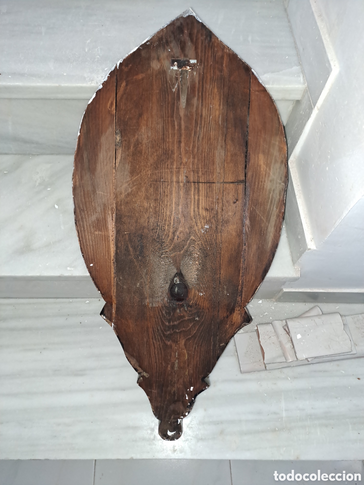 Antig&uuml;edades: Pila bautismal de madera - Foto 3