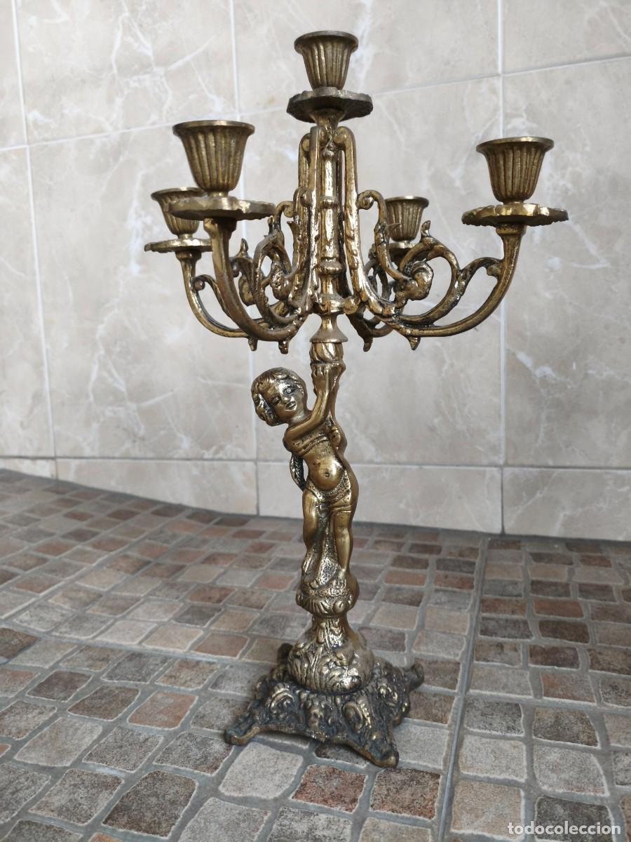 Antig&uuml;edades: Colecci&oacute;n candelabros de bronce - Foto 2