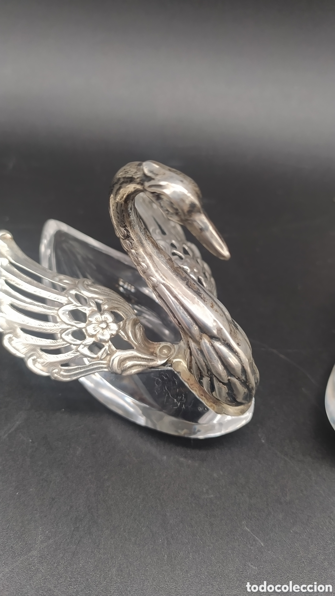 Antig&uuml;edades: Saleros en forma de cisne. - Foto 3