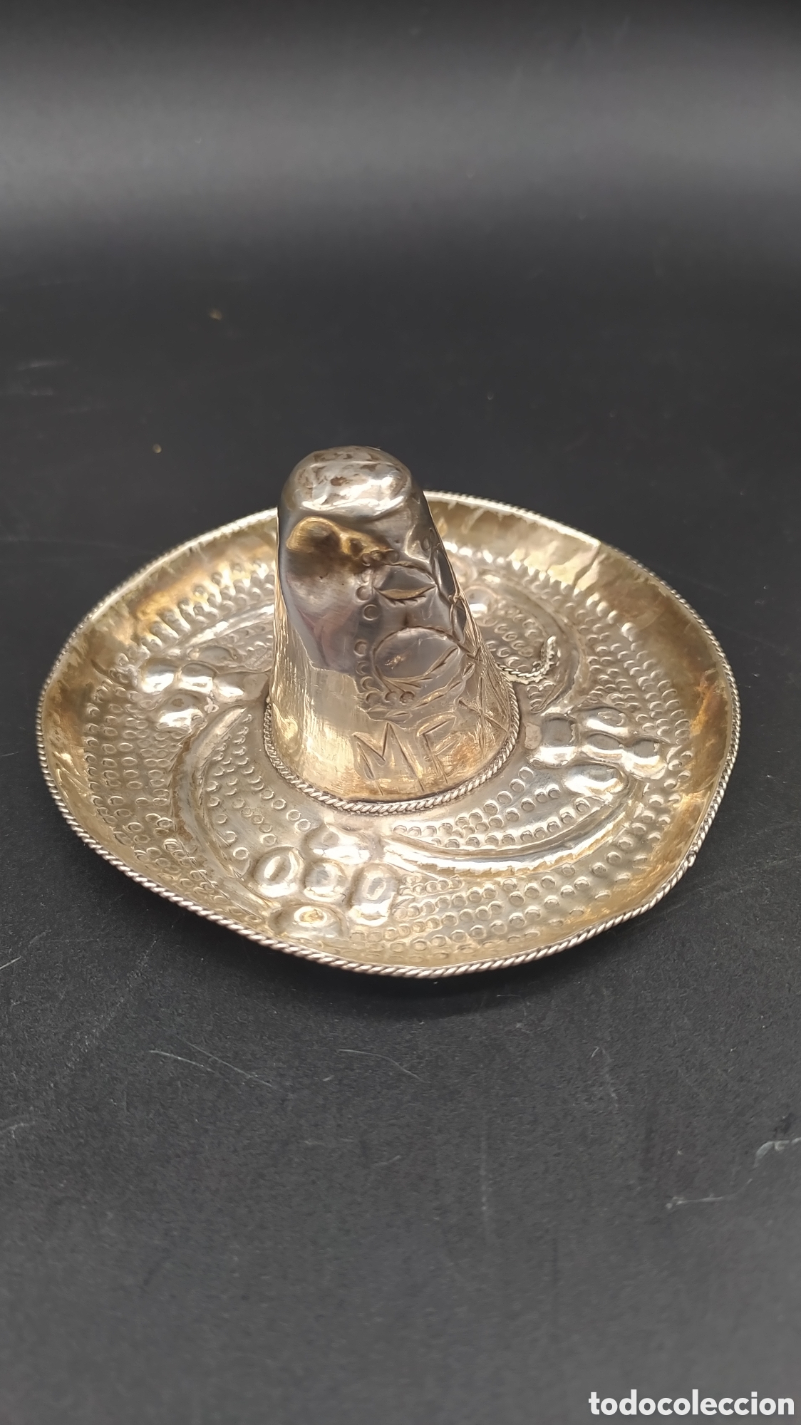 Antig&uuml;edades: Sombrero mexicano plata - Foto 3