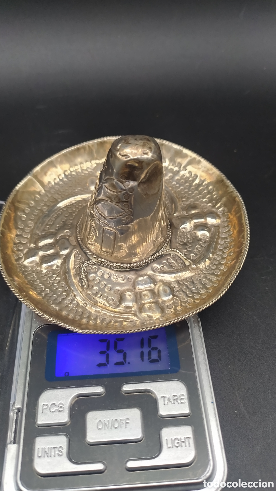 Antig&uuml;edades: Sombrero mexicano plata - Foto 8