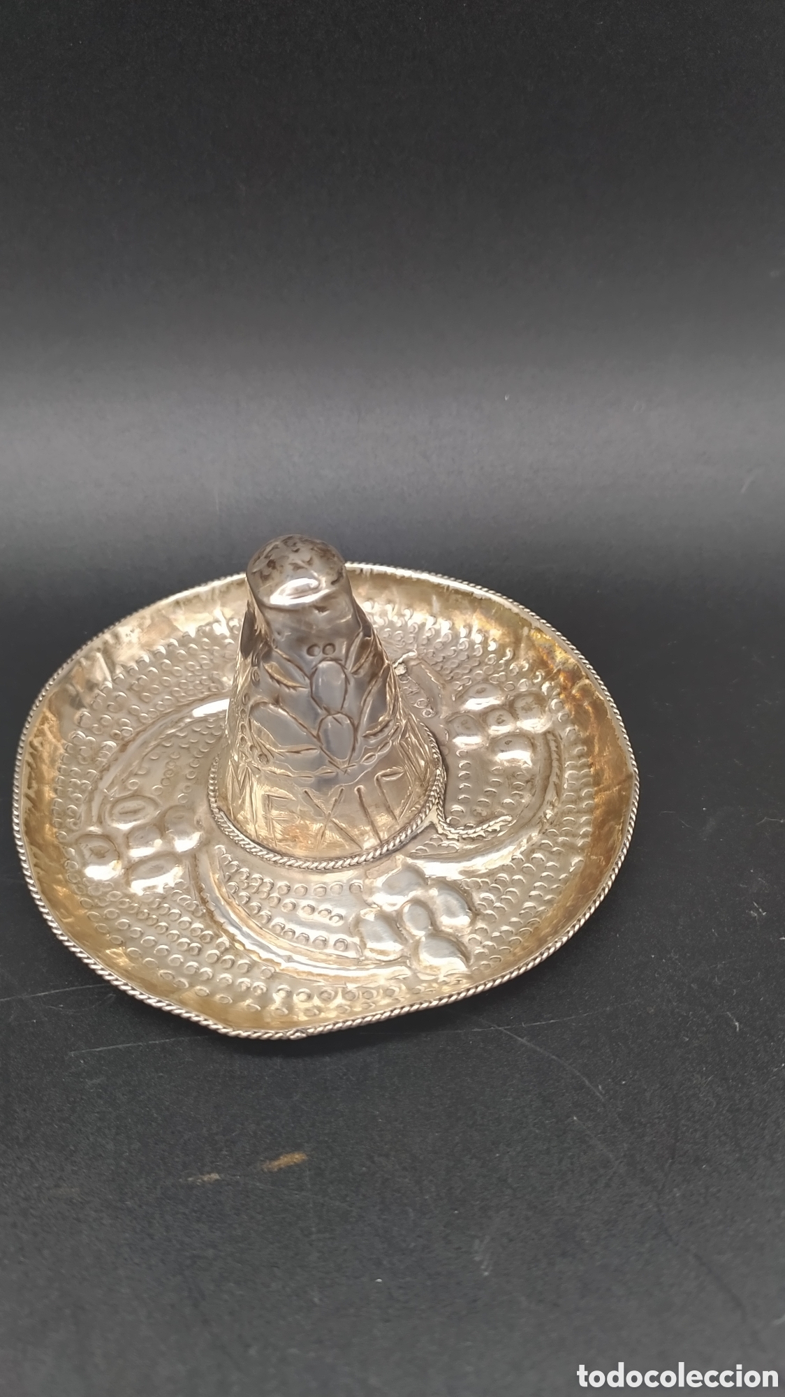 Antig&uuml;edades: Sombrero mexicano plata - Foto 1