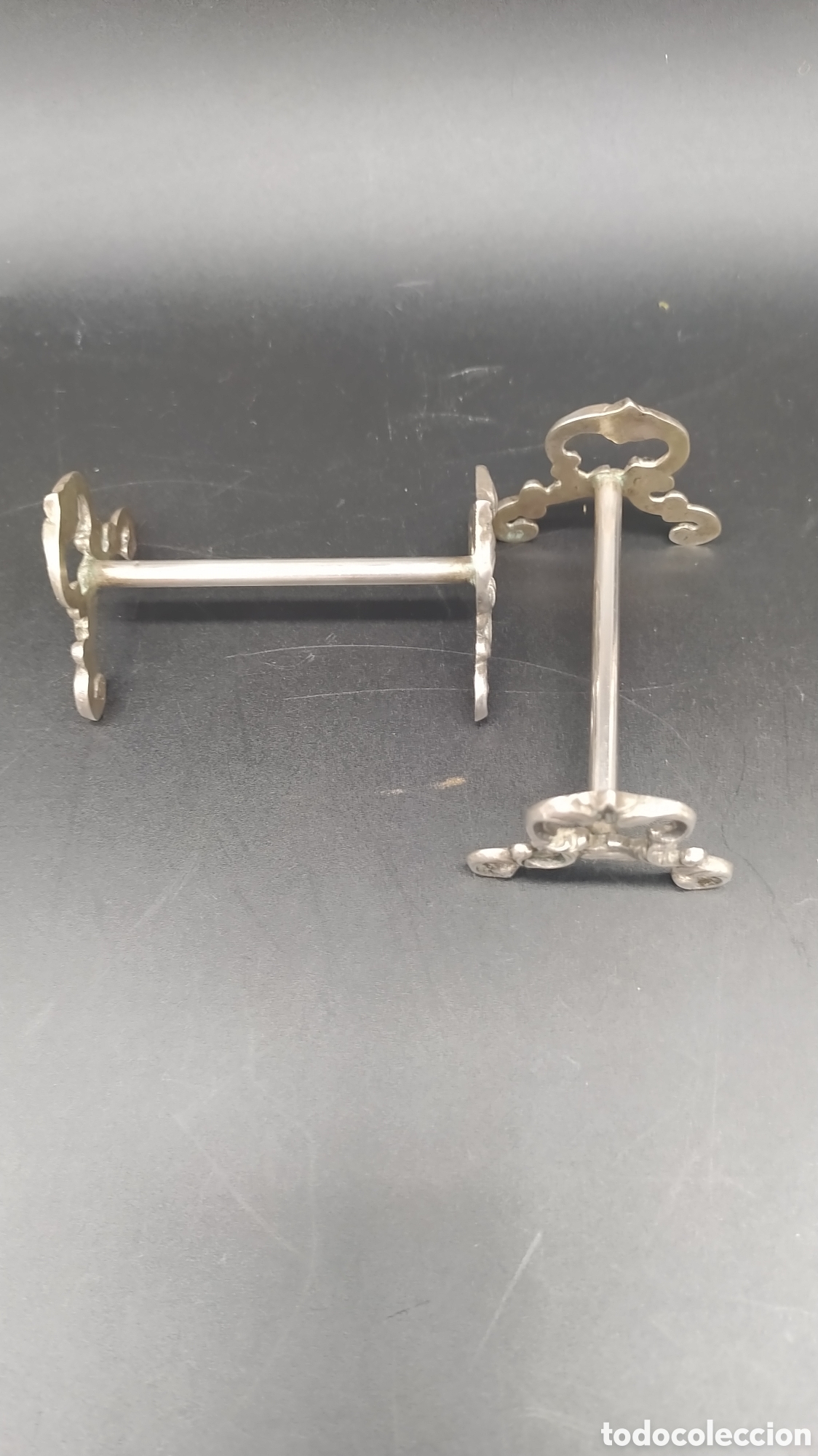 Antig&uuml;edades: Soportes de mesa, reposa cubiertos. - Foto 2