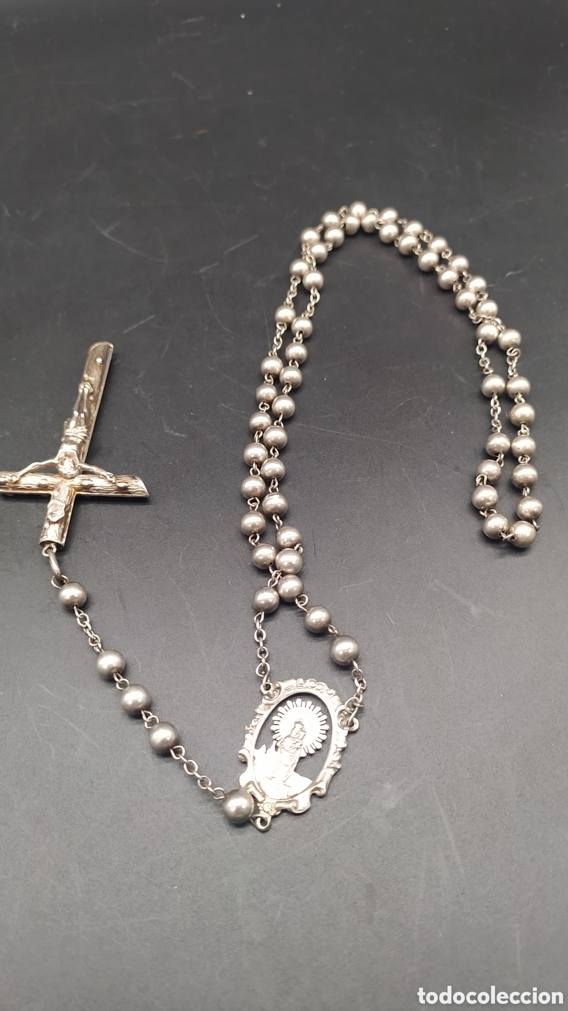 Antig&uuml;edades: Rosario de plata, inscripci&oacute;n. - Foto 14