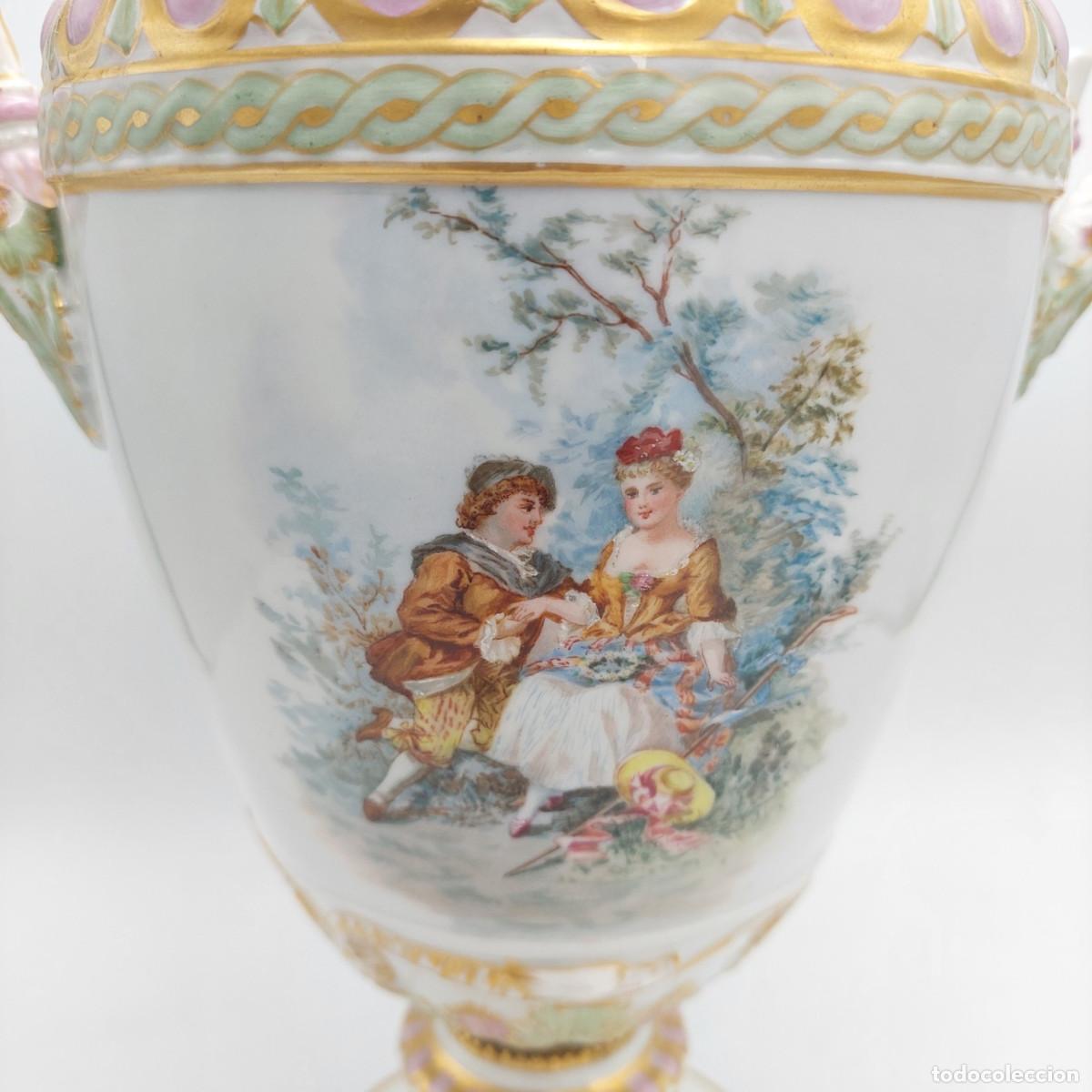 Antig&uuml;edades: Jarron de porcelana KPM Berlin Weimar - Foto 2