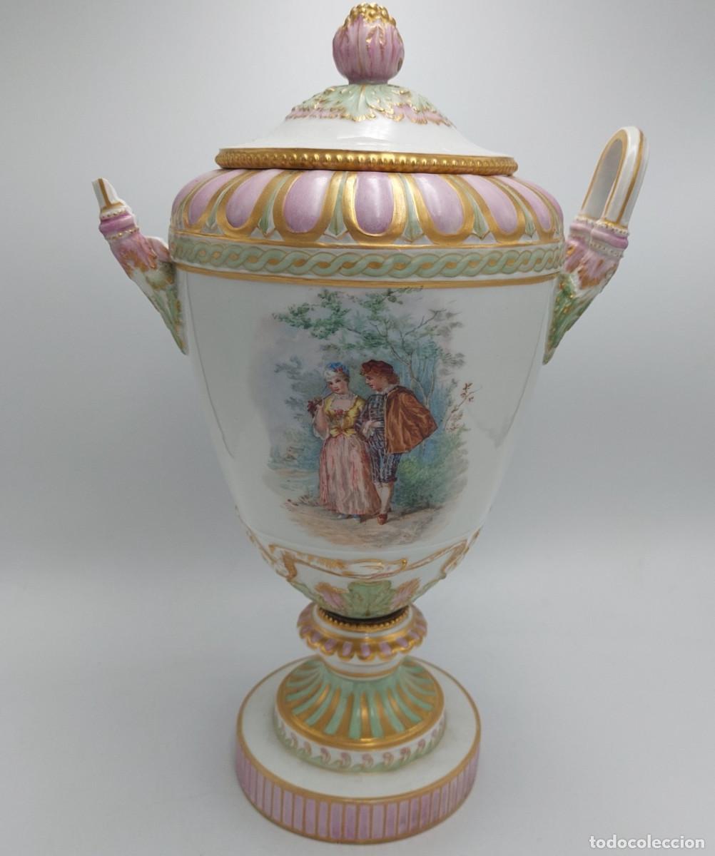 Antig&uuml;edades: Jarron de porcelana KPM Berlin Weimar - Foto 4