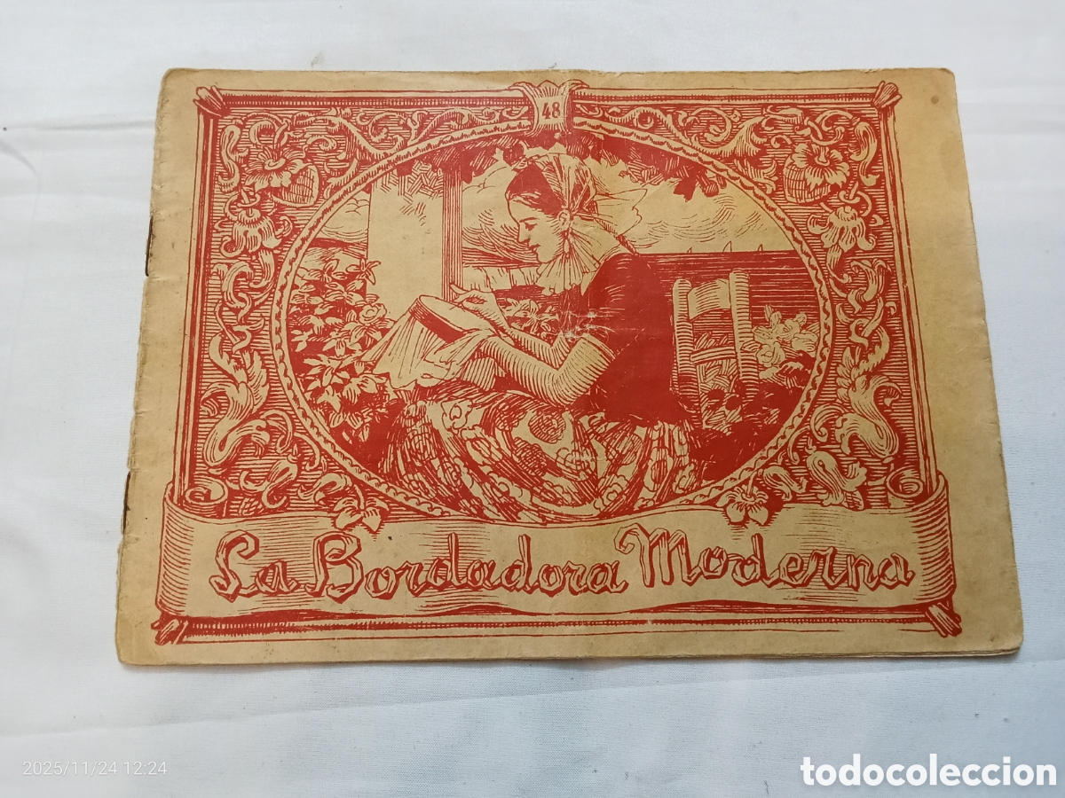 Antig&uuml;edades: Cuadernillo con modelos para bordar. La bordadora moderna - Foto 1