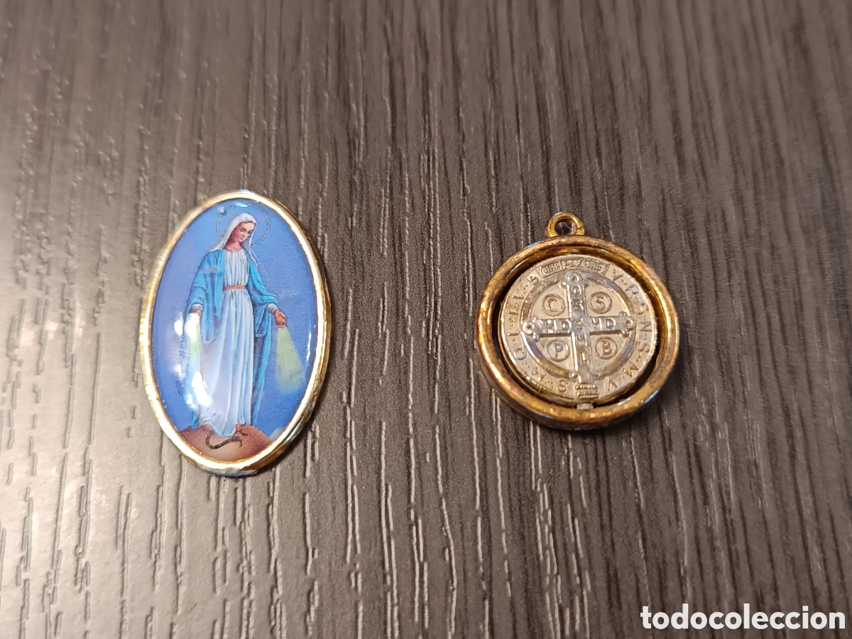 Antig&uuml;edades: Lote 10 Objetos Art&iacute;culos Eclesi&aacute;sticos - Foto 11