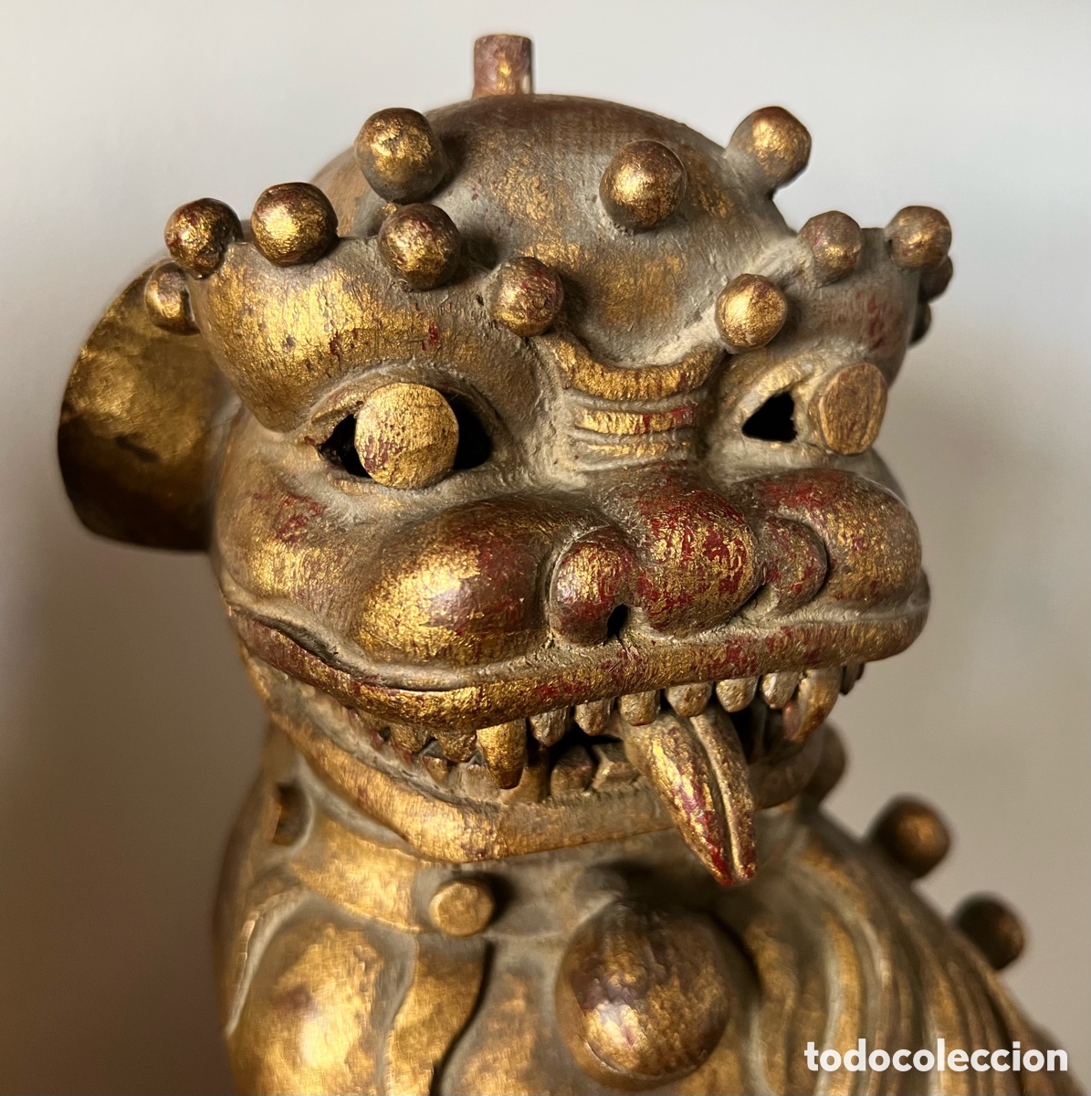 Antig&uuml;edades: 石獅 Gran Pareja de perros fu 石獅 - Foto 2