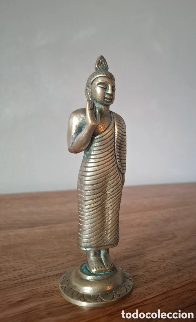 Antig&uuml;edades: Estatua de Buda en bronce 1900 - Foto 3
