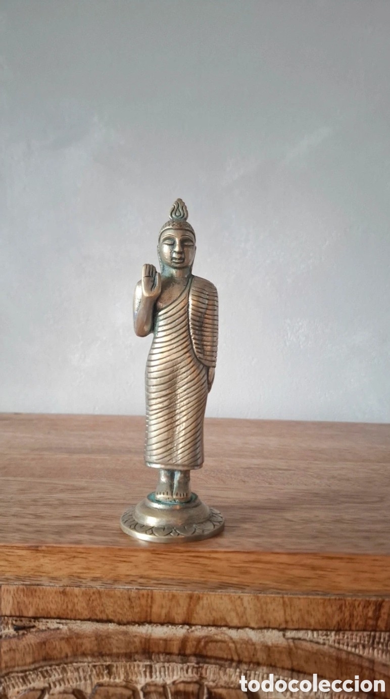Antig&uuml;edades: Estatua de Buda en bronce 1900 - Foto 1