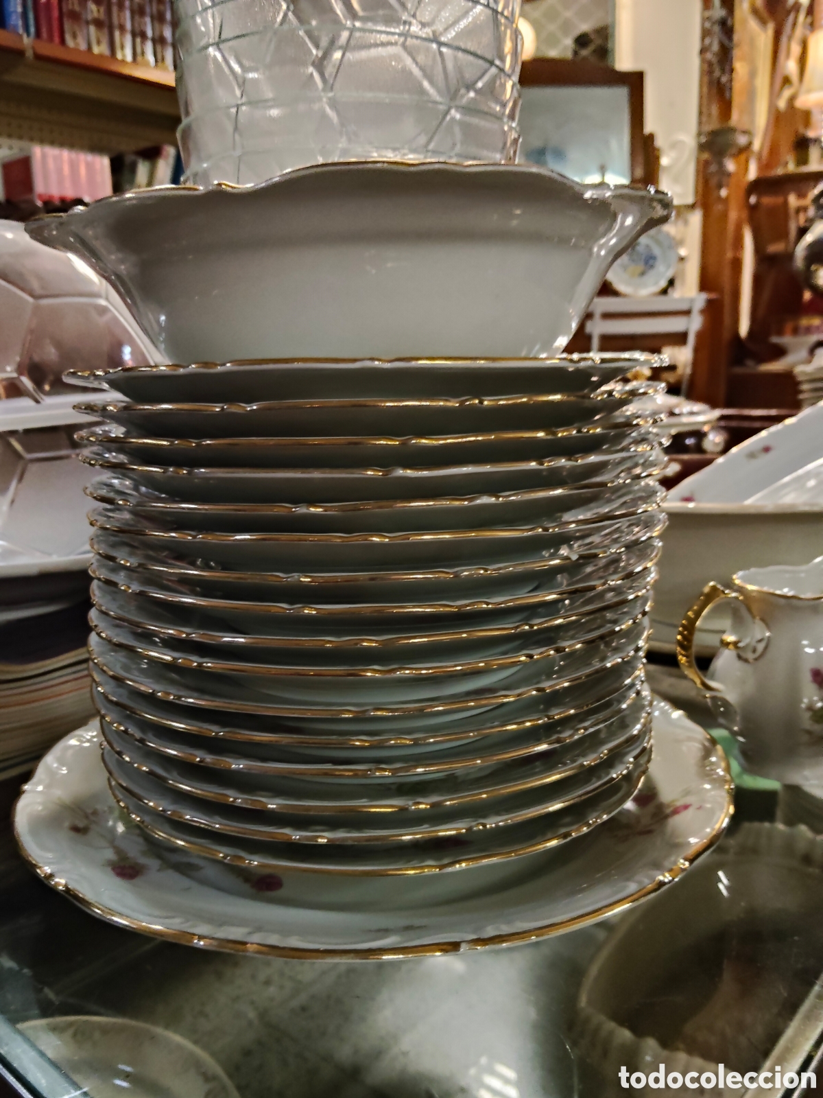 Antig&uuml;edades: Magn&iacute;fica vajilla de SANTA CLARA - Foto 8