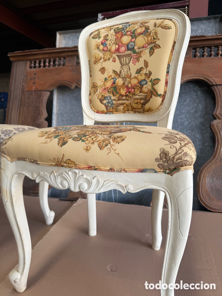 Antig&uuml;edades: Sillas de estilo tapizadas - Foto 2