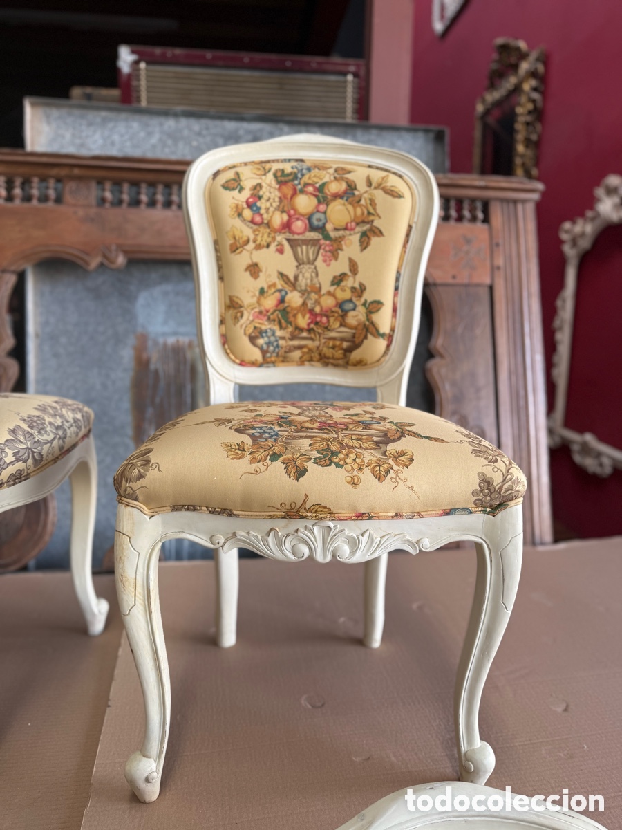 Antig&uuml;edades: Sillas de estilo tapizadas - Foto 3