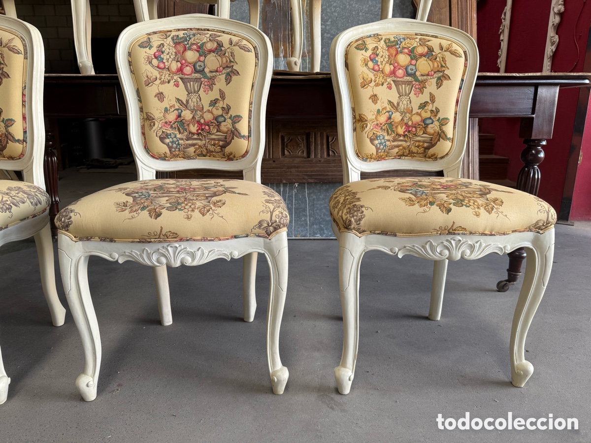 Antig&uuml;edades: Sillas de estilo tapizadas - Foto 5