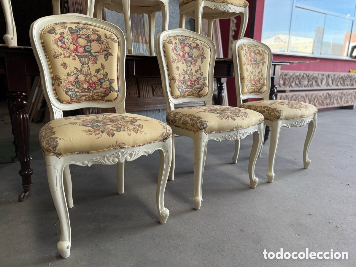 Antig&uuml;edades: Sillas de estilo tapizadas - Foto 7