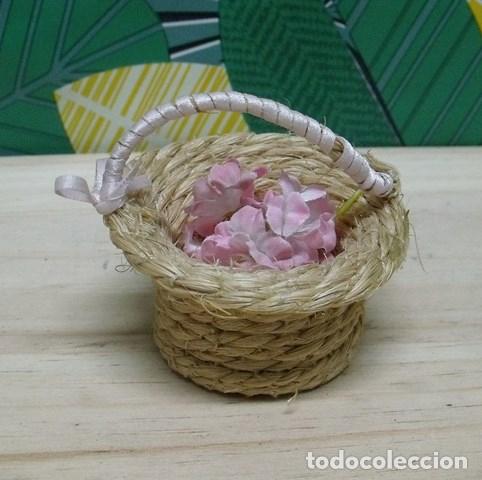 Antig&uuml;edades: Cesto Mimbre Miniatura - Foto 1