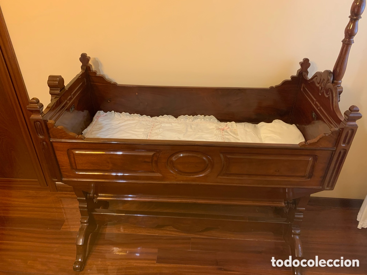 Antig&uuml;edades: CUNA DE CAOBA DE CUBA - Foto 5