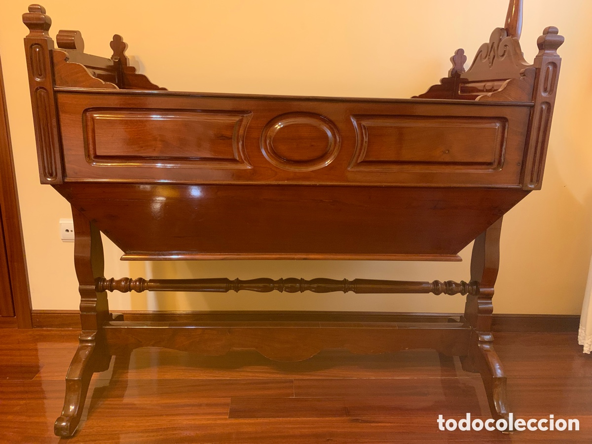 Antig&uuml;edades: CUNA DE CAOBA DE CUBA - Foto 6
