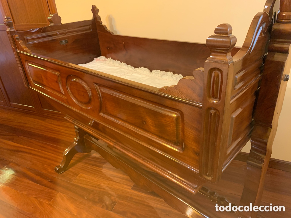 Antig&uuml;edades: CUNA DE CAOBA DE CUBA - Foto 9